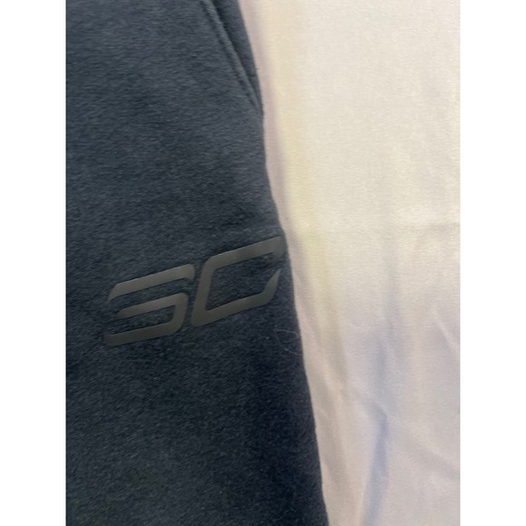 Under Armour SC30 Youth S Jogger Sweatpants Black Loose Drawstring Athletic J5 - Picture 2 of 9